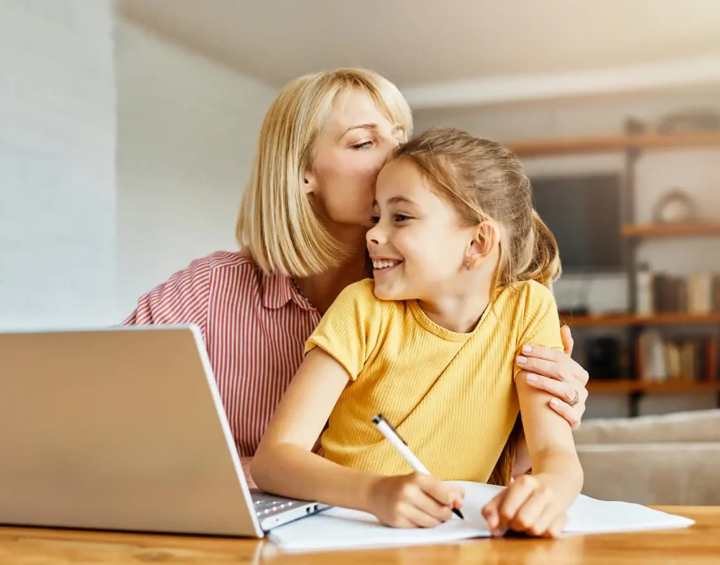 pa child support calculator and Mother with child having good time